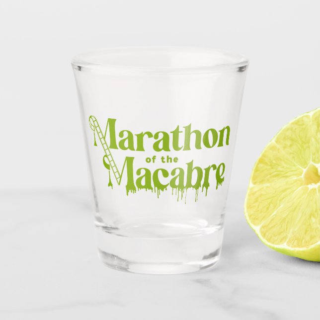 Vaso De Chupito Vidrio de disparo MOTM24 - Verde (Anverso)