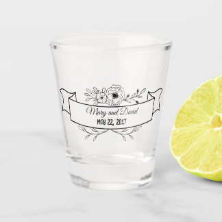 Vaso De Chupito Vidrio de disparo personalizado
