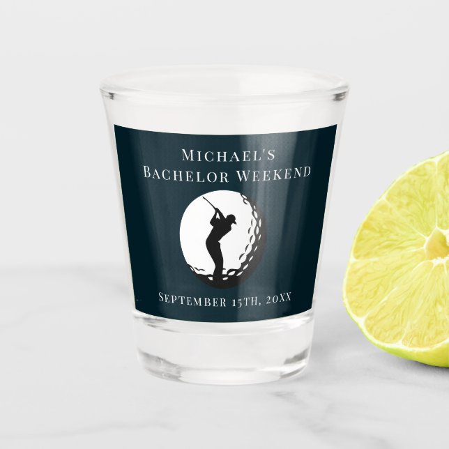 Vaso De Chupito Vidrio de disparo personalizado | Fin de semana de (Anverso)