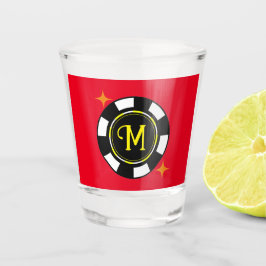 Vaso De Chupito Vidrio de disparo - Poker Personalizado (añadir in