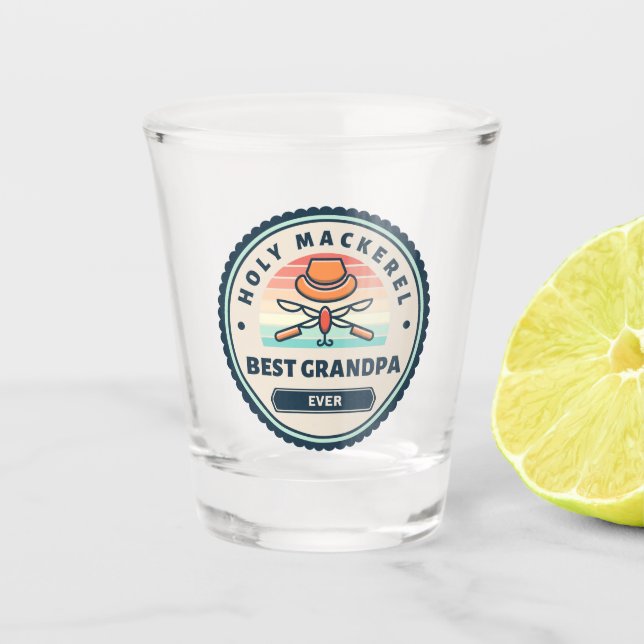 Vaso De Chupito Vidrio de disparo - ¡Santo Caballa! Mejor abuelo j (Anverso)