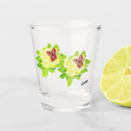 Vaso De Chupito Vidrio de disparo: Suerte De La Mariposa