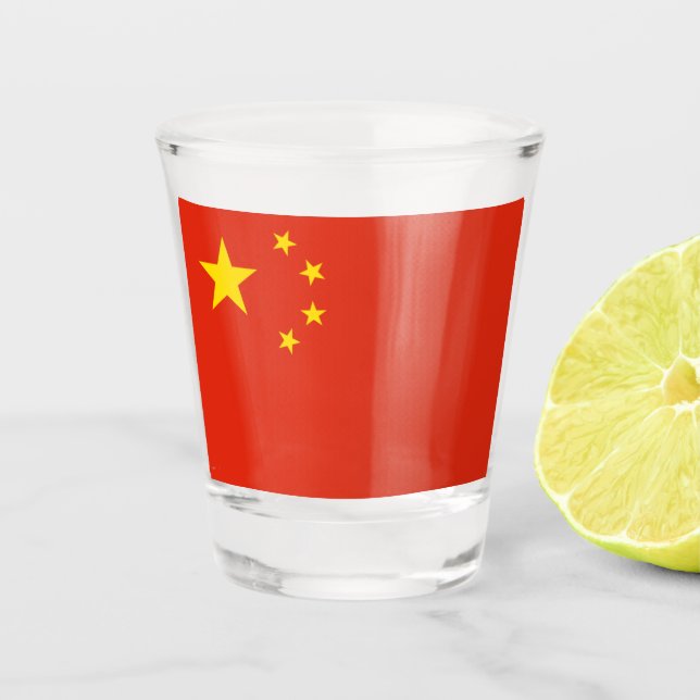VASO DE CHUPITO VIDRIO DE DISPAROS DE CHINA (Anverso)