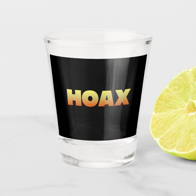 VASO DE CHUPITO VIDRIO DE DISPAROS DE HOAX (Anverso)