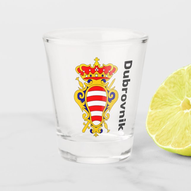 Vaso De Chupito Vidrio de Dubrovnik (Anverso)
