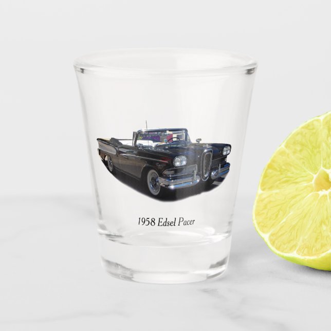 Vaso De Chupito Vidrio de Edsel Pacer de 1958 (Anverso)