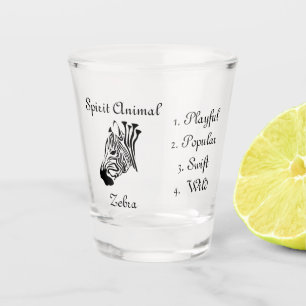 Vaso De Chupito Vidrio de espíritus de cebra silvestre