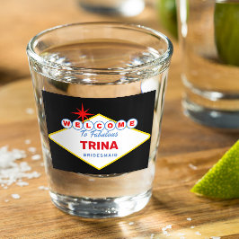 Vaso De Chupito Vidrio de evento especial de Rótulo de Las Vegas