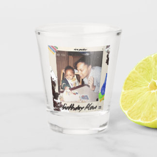 Vaso De Chupito Vidrio de flujo de cumpleaños