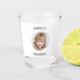 Vaso De Chupito Vidrio de foto de nieta personalizada