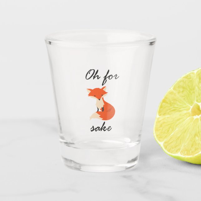 Vaso De Chupito Vidrio de Fox Sake Sake (Anverso)