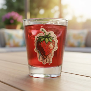 Vaso De Chupito Vidrio de fresa caliente
