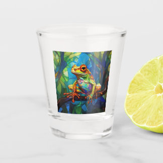 Vaso De Chupito Vidrio de frog Art Shot