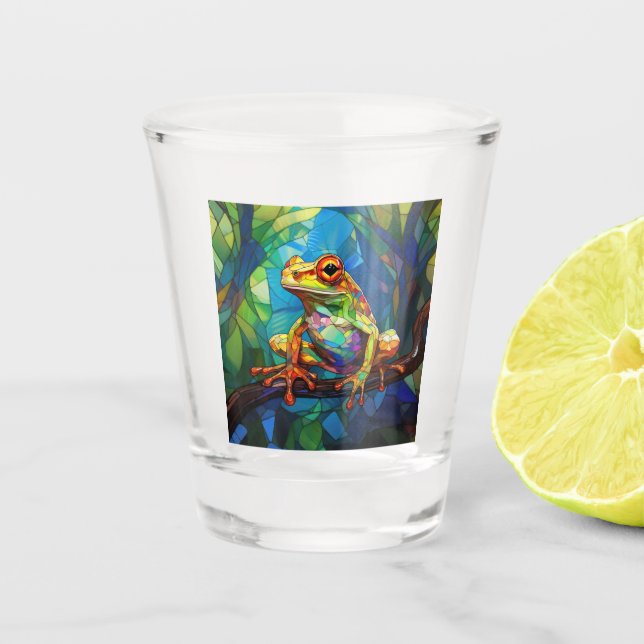 Vaso De Chupito Vidrio de frog Art Shot (Anverso)