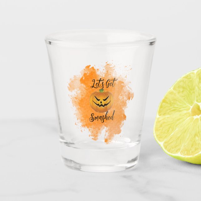 Vaso De Chupito Vidrio de Halloween roto (Anverso)