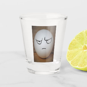 Vaso De Chupito Vidrio de huevo enojado