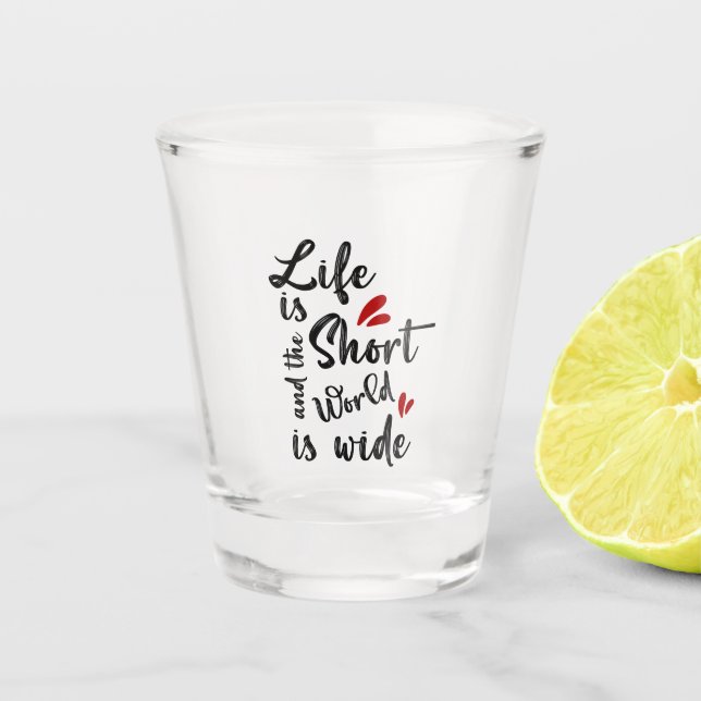 Vaso De Chupito Vidrio de impresión personalizado (Anverso)