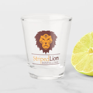 Vaso De Chupito Vidrio de león rayado