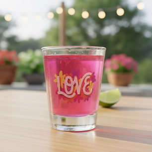 Vaso De Chupito Vidrio de LOVE Shot