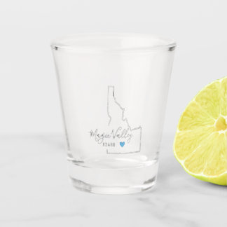 Vaso De Chupito Vidrio de Magic Valley Idaho Shot