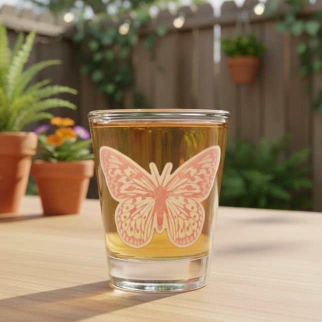 Vaso De Chupito Vidrio de mariposa caliente (Subido por el creador)