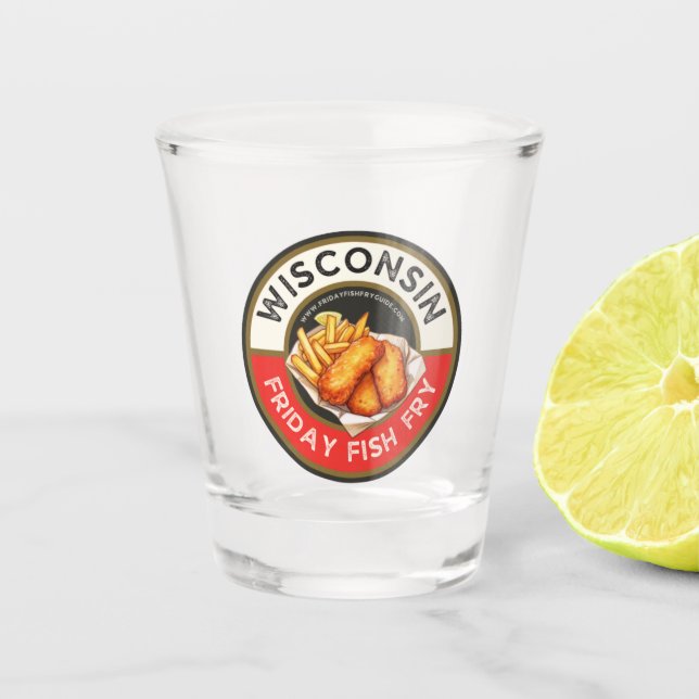 Vaso De Chupito Vidrio de mariscos de viernes (Anverso)