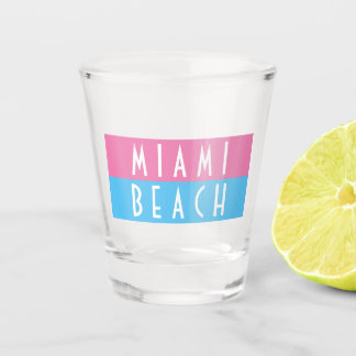 Vaso De Chupito Vidrio de Miami Beach