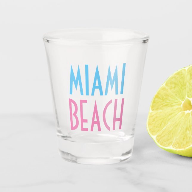 Vaso De Chupito Vidrio de Miami Beach Shot (Anverso)