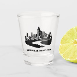 Vaso De Chupito Vidrio de Nashville Music City