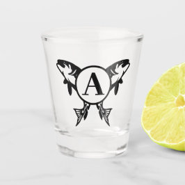 Vaso De Chupito Vidrio de pesca con disparo personalizado