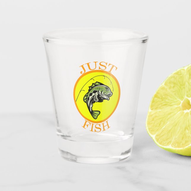 Vaso De Chupito Vidrio de pescadores disparados (Anverso)