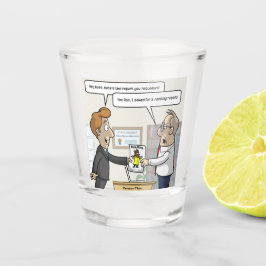 Vaso De Chupito Vidrio de puntería de informe contable