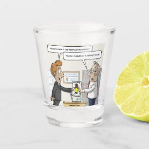 Vaso De Chupito Vidrio de puntería de informe contable