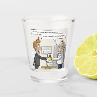 Vaso De Chupito Vidrio de puntería de informe contable