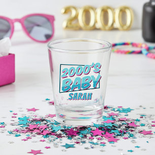 Vaso De Chupito Vidrio de retroceso nostálgico del bebé 2000