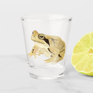 Vaso De Chupito Vidrio de rotura de rana de madera