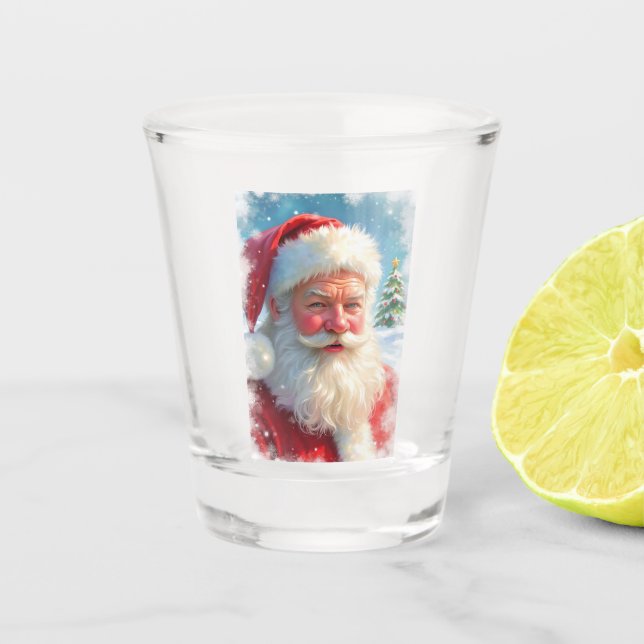 Vaso De Chupito Vidrio de Santa Claus Shot (Anverso)