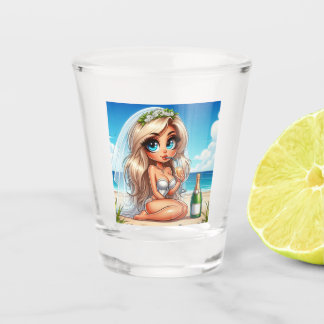 Vaso De Chupito Vidrio de Sassy Bride Shot