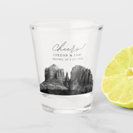 Vaso De Chupito Vidrio de Sedona Photo Wedding Favor De La Boda