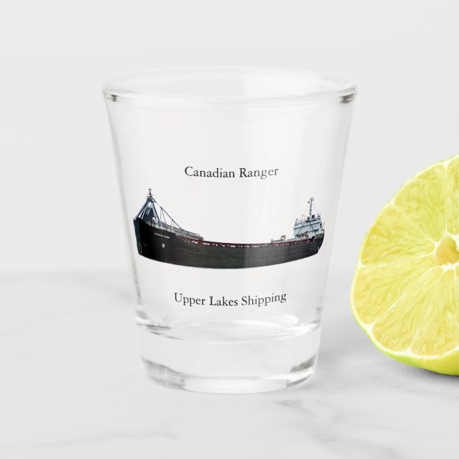 Vaso De Chupito Vidrio de tiro canadiense Ranger (Anverso)