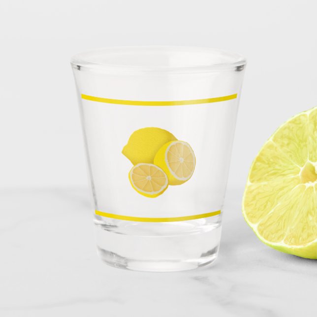 Vaso De Chupito Vidrio de tiro de leones (Anverso)