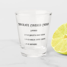 Vaso De Chupito Vidrio de tiro de novedad de cerezo cubierto de ch