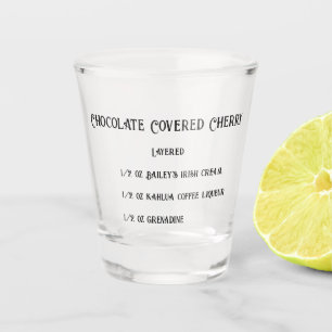 Vaso De Chupito Vidrio de tiro de novedad de cerezo cubierto de ch