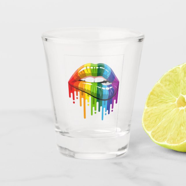 Vaso De Chupito Vidrio de tiro de orgullo (Anverso)