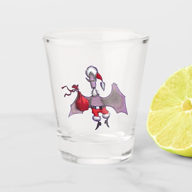 Vaso De Chupito Vidrio de tiro de Santa Bat (Anverso)