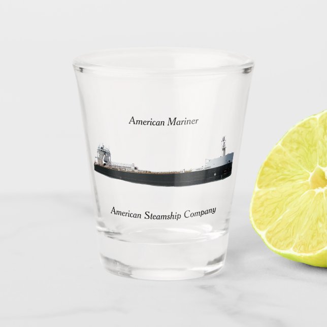 Vaso De Chupito Vidrio de tiro Mariner americano (Anverso)