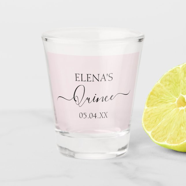 Vaso De Chupito Vidrio de vidrio de disparo Cumpleaños Favor del P (Anverso)