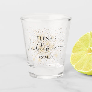 Vaso De Chupito Vidrio de vidrio de disparo Cumpleaños Favor del P