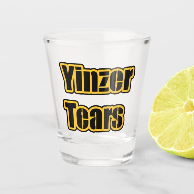 Vaso De Chupito Vidrio de Yinzer Tears (Anverso)