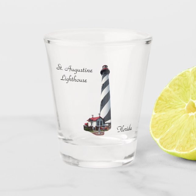 Vaso De Chupito Vidrio del faro de San Agustín (Anverso)